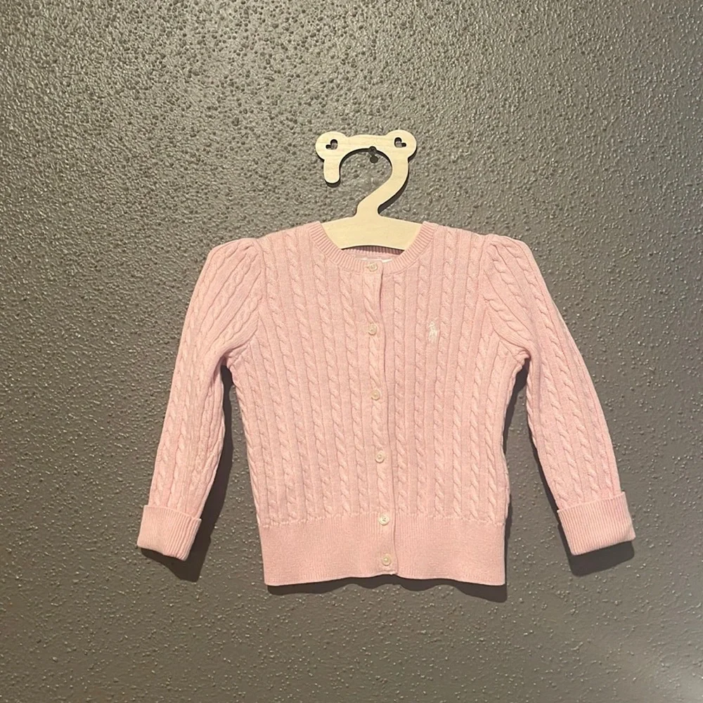Ralph Lauren Girls’ Cable Knit Cardigan
